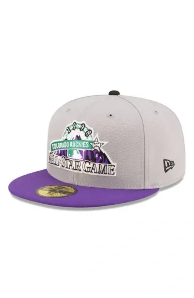 New Era X Diet Starts Monday X Diet Starts Monday 59fifty Colorado Rockies Fitted Baseball Cap In Grey