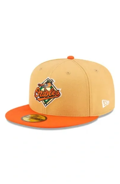 New Era X Diet Starts Monday X Diet Starts Monday Baltimore Orioles 59fifty Fitted Hat Baseball Cap In Beige