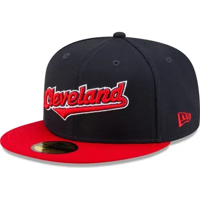 New Era X Diet Starts Monday X New Era Cleveland Guardians 59fifty Fitted Hat Baseball Cap In Blue