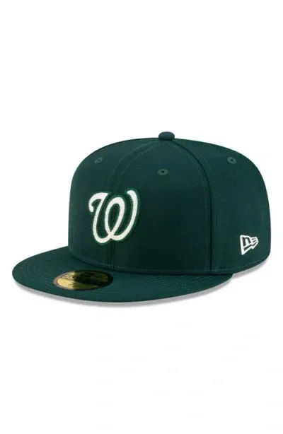 New Era X Diet Starts Monday X Diet Starts Monday Washington Nationals Fitted Wool Twill Baseball Ca In Green