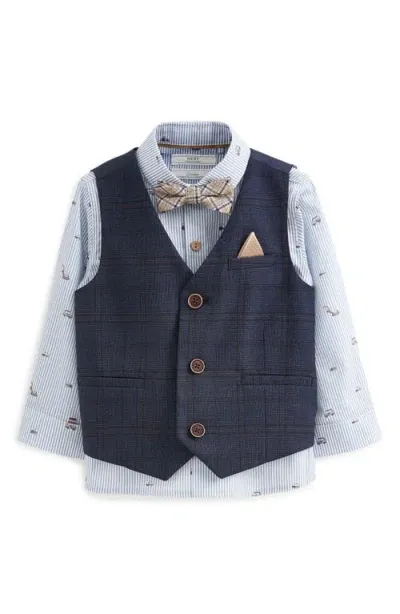 Next Kids' Vest & Button-up Shirt Set In Blue