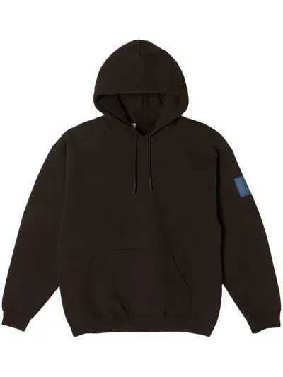 N.hoolywood Logo-patch Hoodie In Brown