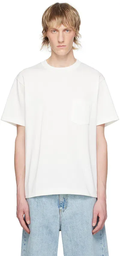 N.hoolywood White Crewneck T-shirt