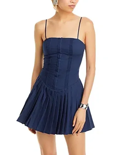 Nia Rosemary Fit & Flare Dress In Navy