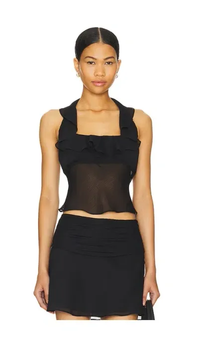 Nia Verbena Top In Black