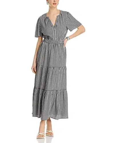 Nic + Zoe Nic+zoe Gingham Daydream Maxi Dress - Exclusive In Black Multi