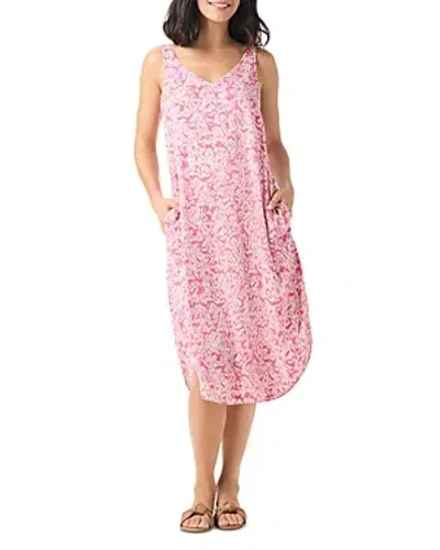 Nic + Zoe Petal Patch Live-in Midi Tank Dress In Pink Multi