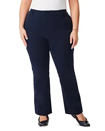 Nic+zoe Plus Demi Bootcut Ankle Pants In Dark Indigo