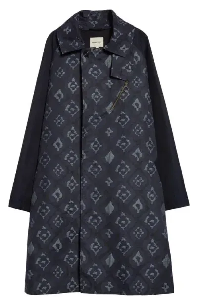 Nicholas Daley Oversize Longline Raincoat In Navy