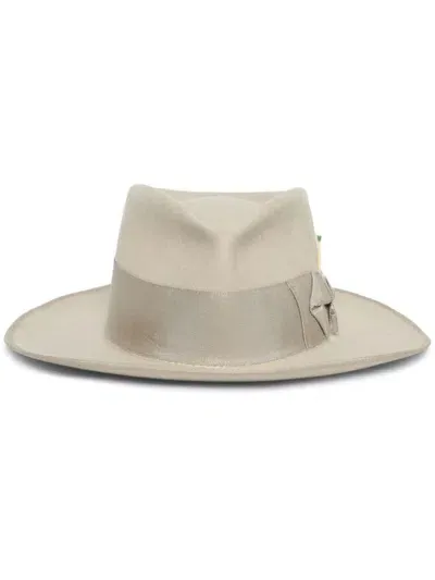 Nick Fouquet Nyc Busk Fedora In Neutral