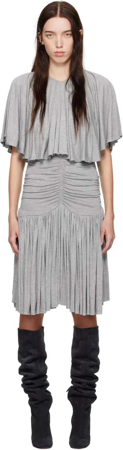 Nicklas Skovgaard Gray Glenda Midi Dress In Grey