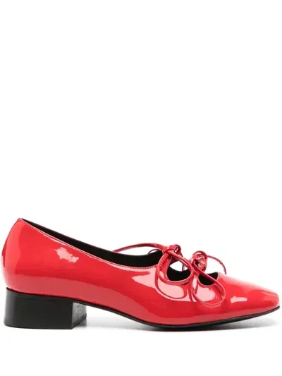 Nicole Saldaã±a Red Isabel Ballerina Flats