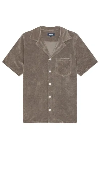 Nikben Terry Bowling Shirt In 灰