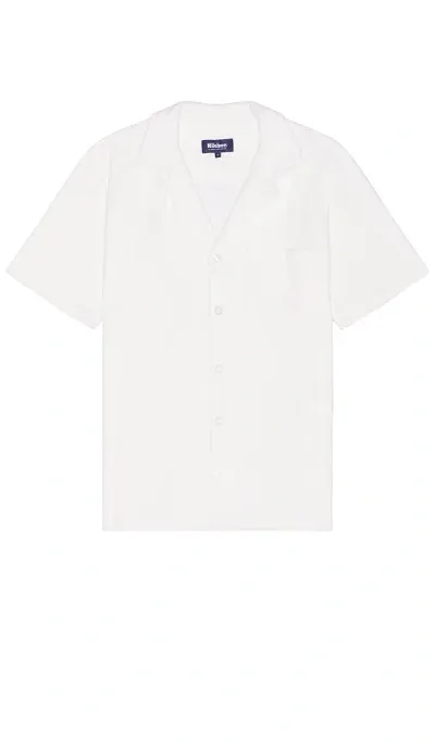 Nikben Terry Bowling Shirt In 米白