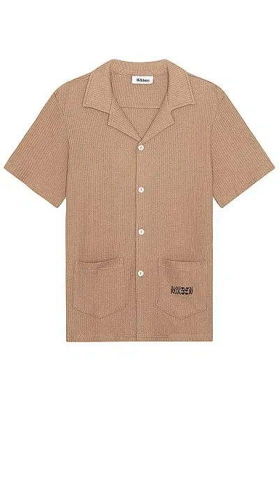 Nikben Waffle Havana Shirt In 卡布奇诺