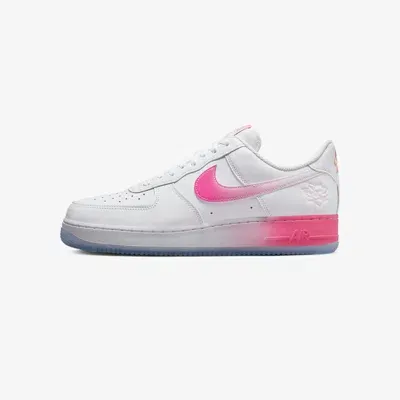 Nike Air Force 1 '07 Premium White/lotus Pink-yellow Gold Fd0778-100 Men's