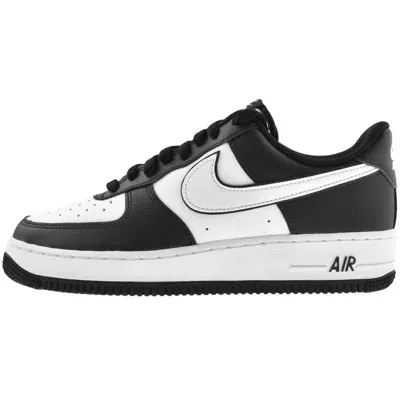 Nike Air Force 1 07 Trainers Black In Black/white/black