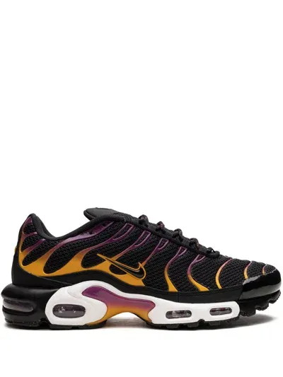 Nike Air Max Plus "black/university Gold/viotech" Sneakers In Black/university Gold/viotech/black