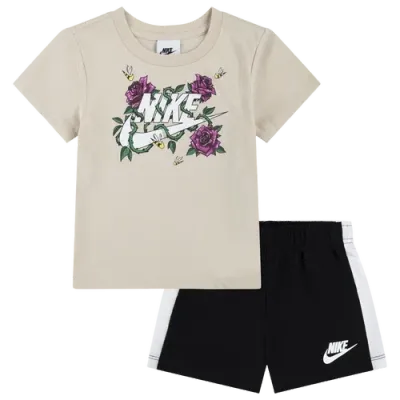 Nike Kids' Boys   Boxy T-shirt & Shorts Set In Black/black