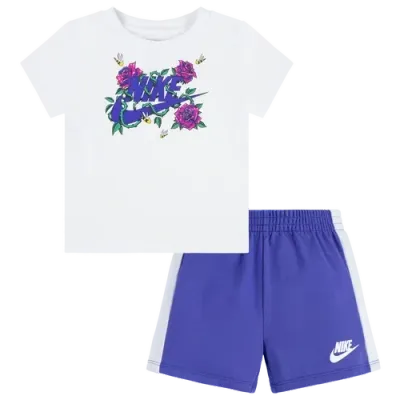 Nike Boys   Boxy T-shirt & Shorts Set In Persian Violet/purple