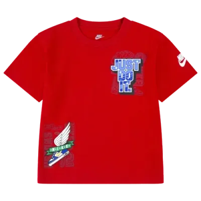 Nike Kids' Boys   Step Up Your Game Short Slv T-shirt In University Red/blue