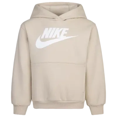 Nike Boys Preschool   Nsw Club Hbr Pullover Hoodie In Sanddrift/white