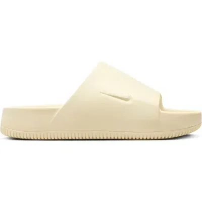 Nike Calm Slide Sandal In Alabaster/alabaster