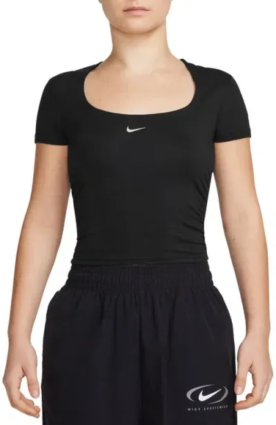 Nike Chill Knit Top In Black