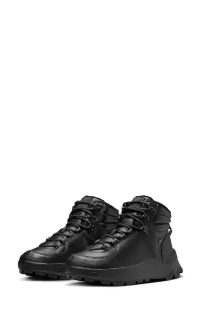 Nike City Classic Premium Waterproof Boot In Black/anthracite/silver