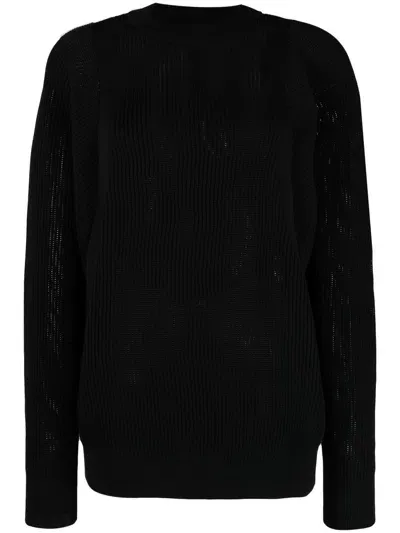 Nike Crew Neck Sweatshirt In Black