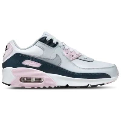 Nike Girls   Air Max 90 In Wolf Grey/white