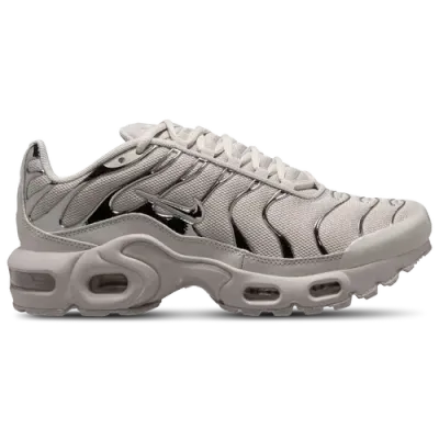 Nike Girls   Air Max Plus Hf In Light Iron Ore/metallic Silver/gym Red