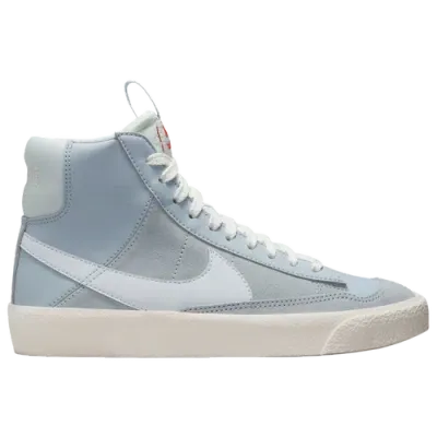 Nike Girls   Blazer Mid '77 Se In White/blue Whisper/football Grey