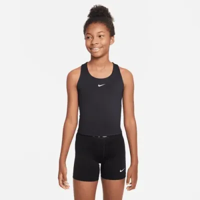 Nike Kids' Girls   Dri-fit Swoosh Tank Bra In Black/white