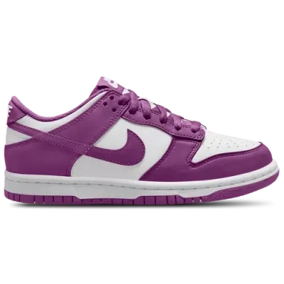 Nike Girls   Dunk Low In Viotech/white/white