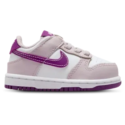 Nike Girls   Dunk Low In White/violet