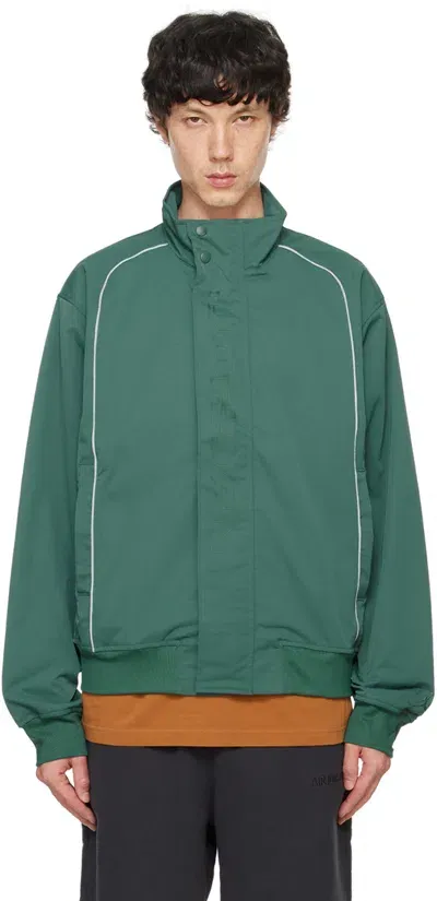 Nike Green Jordan Mvp Jacket In Oxidized Green/sail