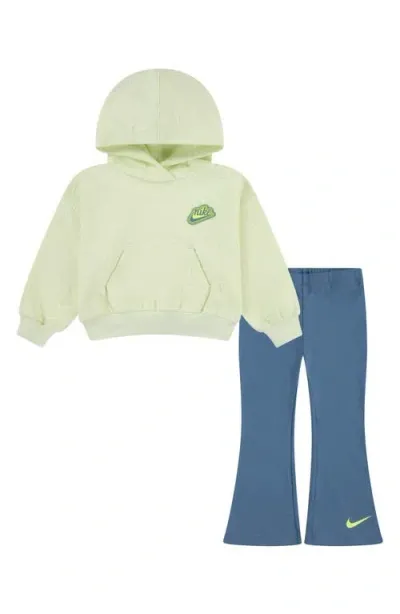 Nike Babies'  Impression Hoodie & Leggings Set In  Aegean Storm