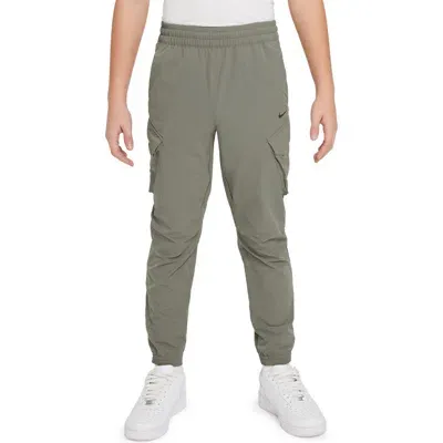 Nike Kids' City Utility Stretch Nylon Cargo Pants In Dark Stucco/black