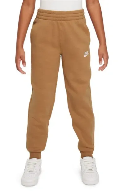 Nike Kids' Club Fleece Joggers In Flax/white