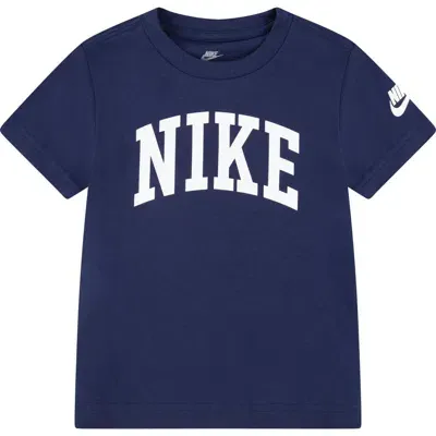 Nike Kids' Club Logo Graphic T-shirt In Midnight Navy