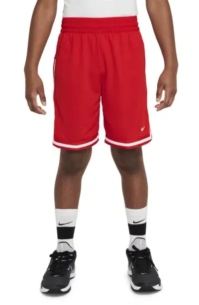 Nike Kids' Dri-fit Dna Athletic Shorts In University Red/white