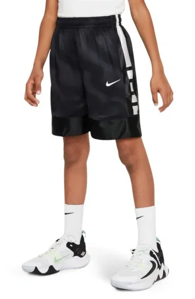 Nike Kids' Dri-fit Elite Athletic Shorts In Black/white