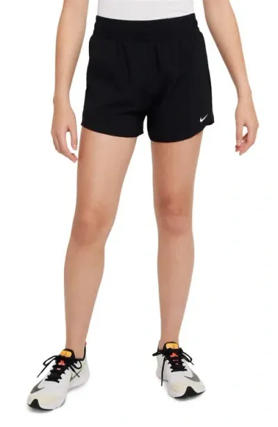 Nike Kids' Dri-fit One Training Shorts In Black/white