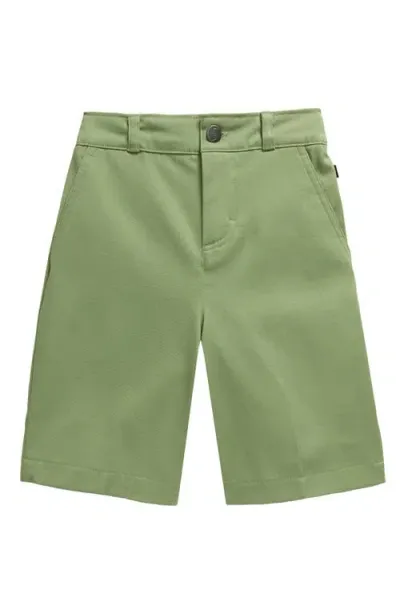 Nike Kids' Flat Front Stretch Chino Skate Shorts In Oil Green/jade Horizon