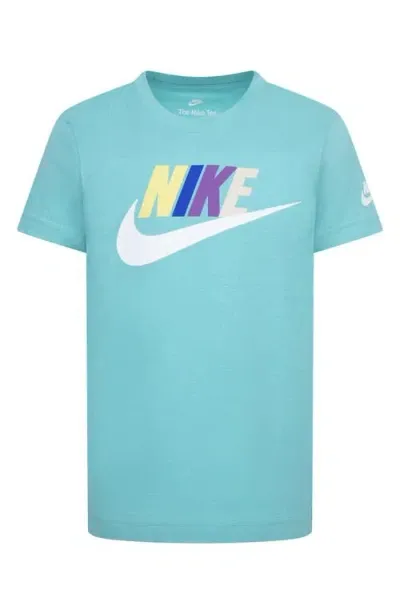 Nike Kids' Futura Cotton Graphic Logo Tee In Green Frost