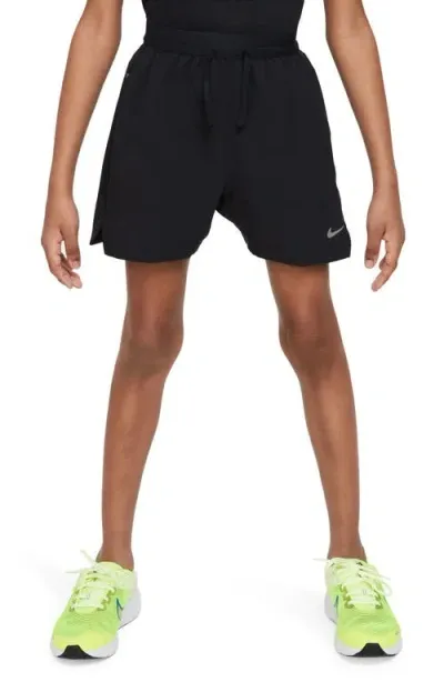 Nike Kids' Multi Tech Dri-fit Training Shorts In Black/black