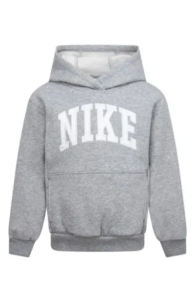 Nike Kids' Sportswear Club Fleece Hoodie In Dark Grey Heather