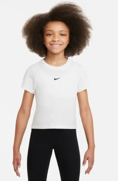 Nike Sportswear Big Kids' (girls') Cropped T-shirt In White