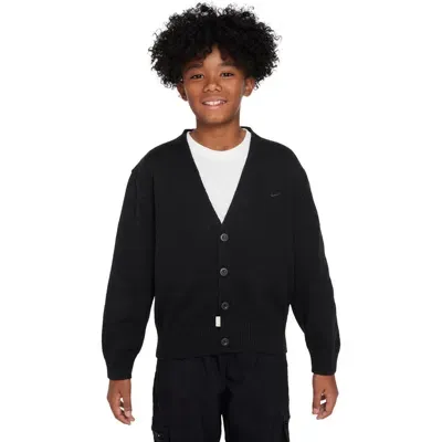 Nike Kids' Sportswear Metro Cardigan In Black